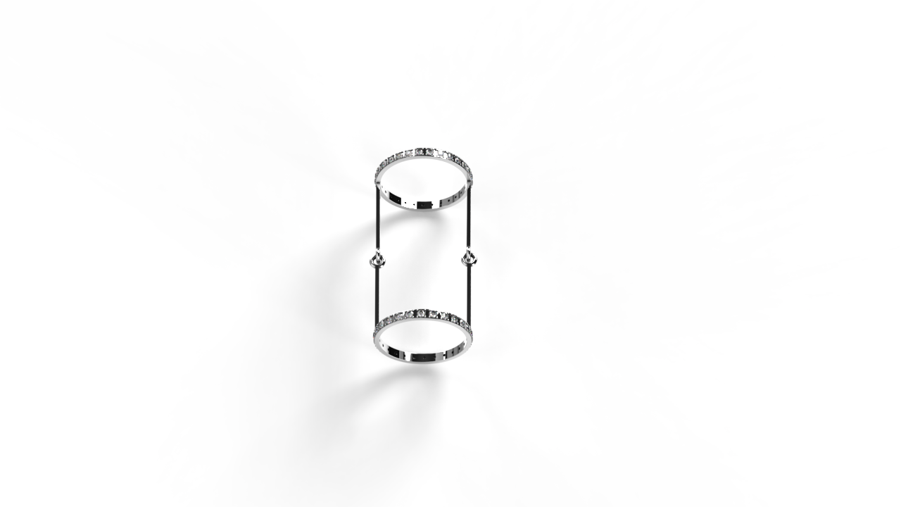 "Silver double sided yinyang ring"