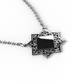 "Silver geometry ornament armenian necklace"
