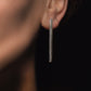 "Silver double sided yinyang earrings"