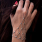 "SIlver slave bracelet hand chain"