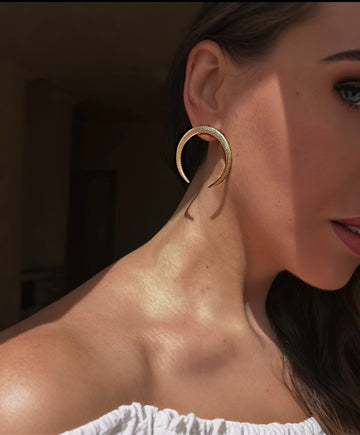 Sterling silver earrings "Snake"