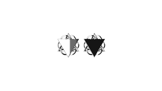 Sterling silver earrings "Geometry"