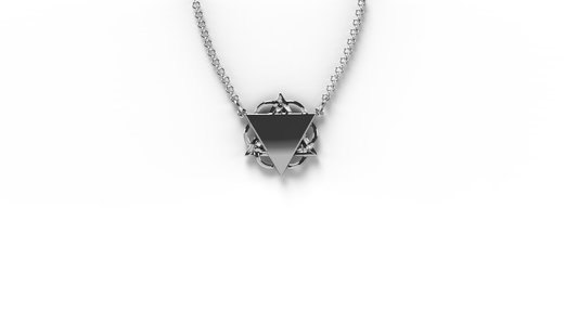 Sterling silver necklace “Geometry”