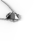 "Silver geometry triangle armenian necklace"
