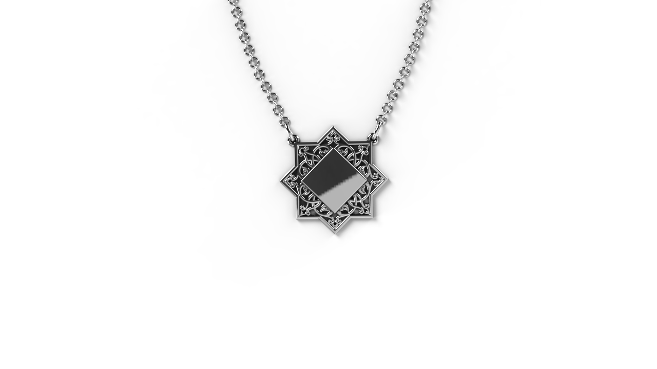 Sterling silver necklace “Biayna”