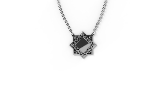Sterling silver necklace “Biayna”