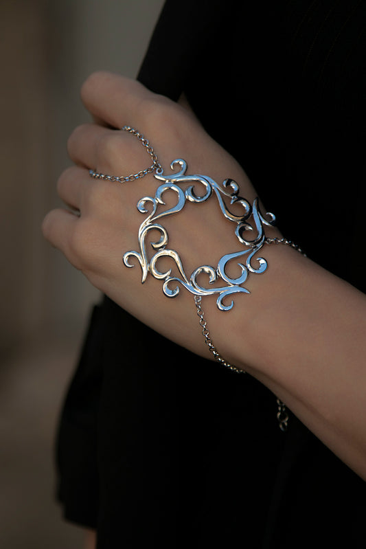 Серебряная цепочка на руку «Джиа»