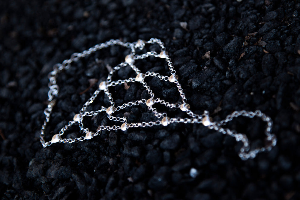 Sterling silver hand chain "Constellation"
